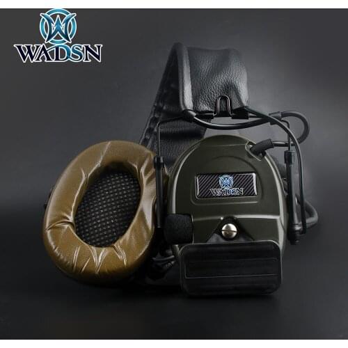 WADSN Tactical Comtac I Headset Noise Cancelling & Pick Up Version with UP94 PTT Kenwood Shooting CS Wargame C1 Headset
