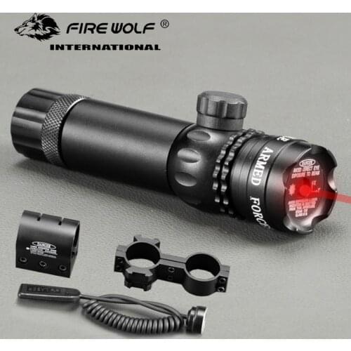 Tactical 5mw Red Laser Sight Green Laser Rifle Scope Riflescope Designator 20mm Mount Tail Switch For Hunting