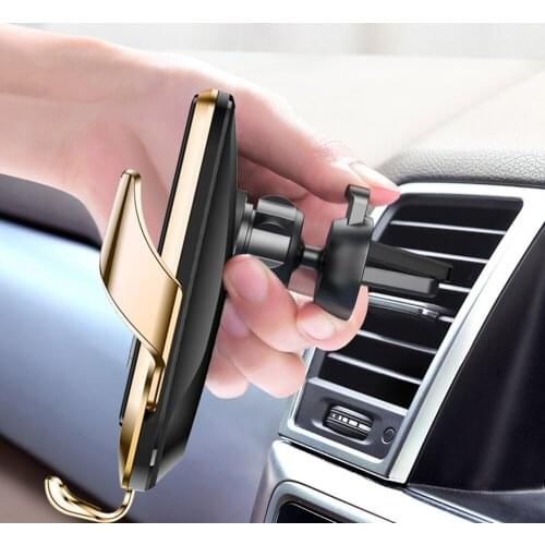 R3 smart Infrared Induction sensor car wireless charging Holder 10W Simple Fast Wireless Charger For iphone 8 8Plus X For Huawei