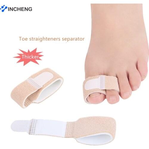 INCHENG 1pc Soft rubber Manicure Hallux Valgus Splint Toe Separator Finger Straightener Toe Breathable Hammer