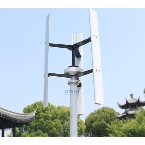 400W Vertical wind turbine 12v 24v 48v wind generator with 3 blades and MPPT controller