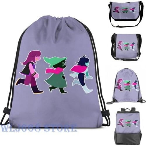 Funny graphic print shoulder Bags women Fun Gang - DeltaRune Single shoulder backpack travel for men Gym Bag