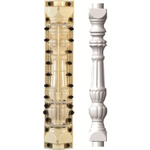 Factory supply garden house 76cm precast concrete baluster mold fence mould for sale