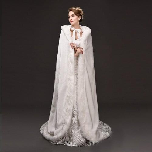 Winter cape Women Cloak High Quality Vintage Thick Hood Floor-Length Medieval Long Cape Hood Overcoats Long Cloak