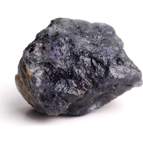 1PC Natural Iolite Crystal Rough Stones Minerals Specimen Raw Cordierite Gemstone Dark Blue Rockstone Healing Collection Decor