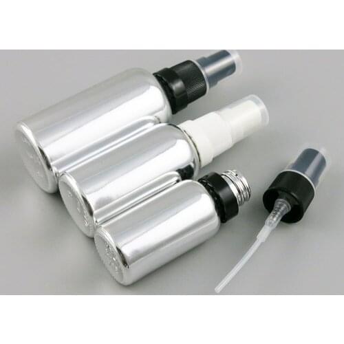 360 x Portable Empty Silver Essence Oil Glass Bottle With Tamper evident Mist prayer for Perfume Using 1oz 1/3oz 1/2oz 3.33oz