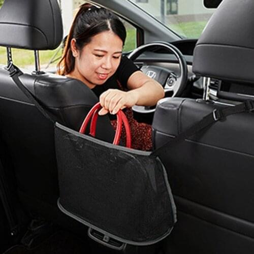 Car Mesh Net Pocket Handbag Holder for Documents Phone Purse Valuable Items Storage Hanging Organizer Auto Interior Parts