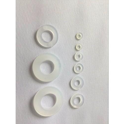 White nylon gaskets insulated plastics gaskets plastic gaskets M2/2.5/3/4/5/6/8--20