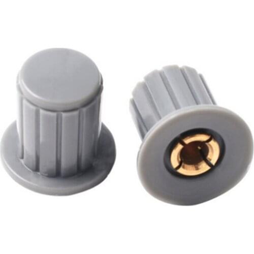 Free shipping 10PCS/LOT Gray WXD3-13-2W potentiometer knob cap (copper core) Free shipping KYP16-16-4J 4mm