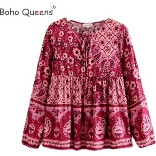 BOHO QUEENS Printed Blouses