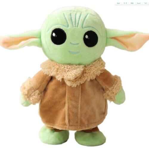 Disney High Quality Star Wars Baby Yoda Plush Toy Touch and nod electric plush toys Yoda baby talking and walking master doll