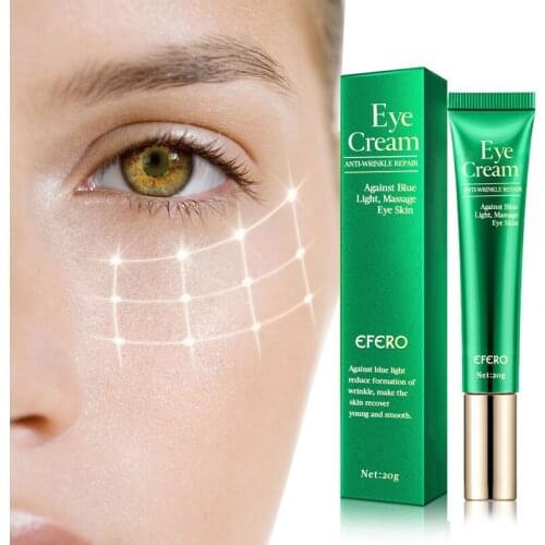 EFERO Anti-Aging Wrinkles Eye Cream Peptide Collagen Serum Remove Dark Circle Puffiness Against Blue Light Eye Hydration Care