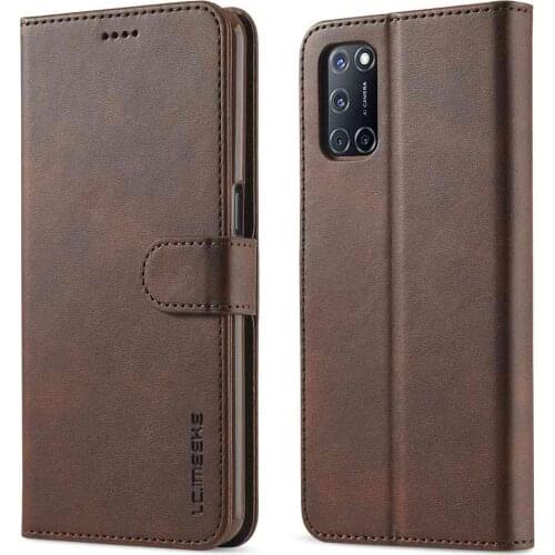 Flip Case For OPPO A15 A15S A16 Case PU Leather Plain Phone Protector Cover Oppo A54 A74 A94 (4G) Cases Wallet Pocket