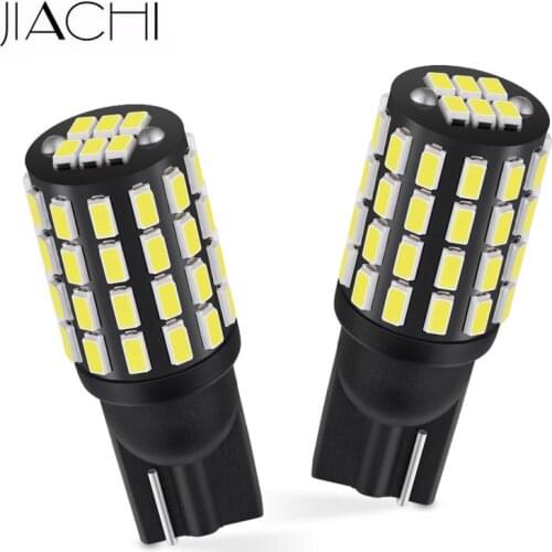 JIACHI 100PCS LED T10 W5W 194 168 2825 Auto Parts Non-Polarity 3014 54SMD Replacement Bulbs Parking Lights Car Wedge Lamp 12-24V