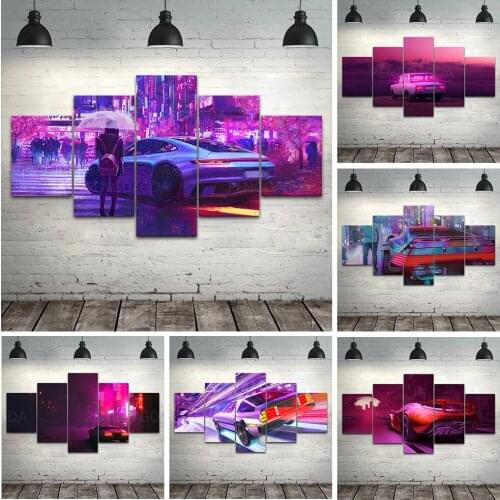 Prints Posters Home Decoration Cool Car Canvas Painting Wall Artwork Abstract Modern Bedroom Cuadros Modular Pictures No Frame