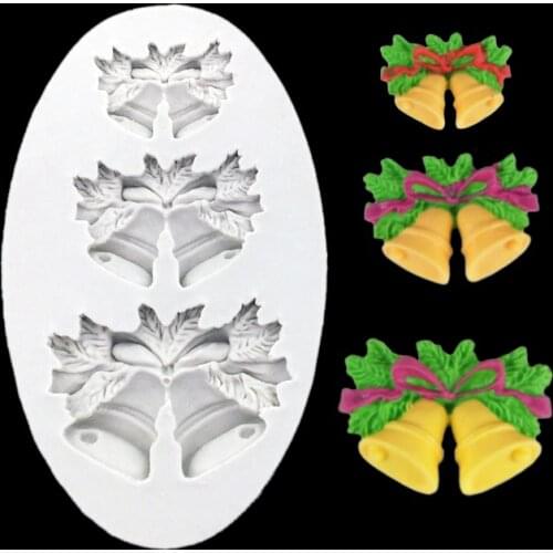 Jingling Bell Silicone Sugarcraft Mold Set Fondant Cake Decorating Tools