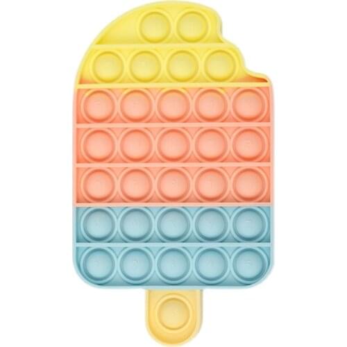 Desktop Fun Rainbow Push Pops Fidget Bubble Sensory Fidget Toy for Kids