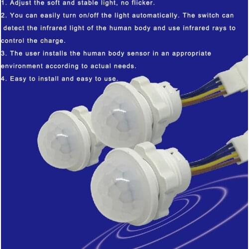 PIR Infrared Motion Sensor Light Time Delay Adjustable Mode Detector Switch for Home Lighting New Arrival