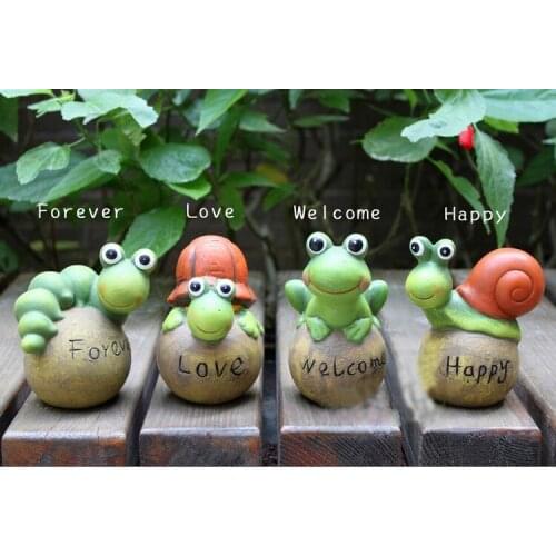 Garden Decoration Silicone Molds Cute Pastoral Crafts Small Animal Frog Snail Turtle Model Silicone Mold Candle Molds Cake Decor