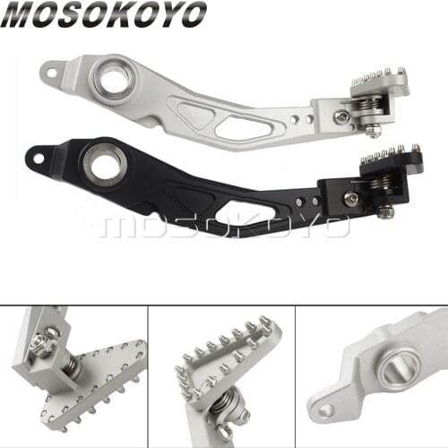 Silver/Black Adjustable Folding Rear Foot Brake Pedal Control Lever For BMW R Nine T 2014-2018 R NineT R9T