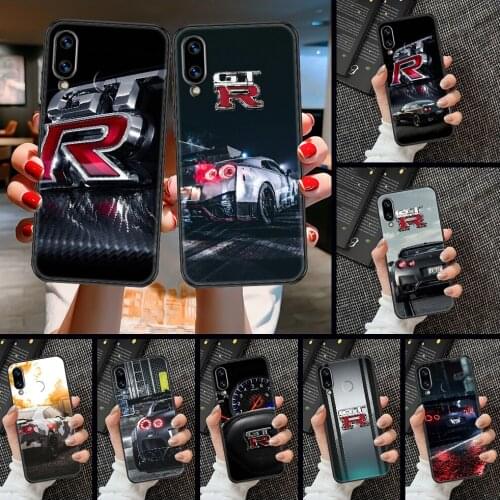 Sport Car GTR Phone case For Huawei Honor 6 7 8 9 10 10i 20 A C X Lite Pro Play black soft back pretty bumper tpu cell cover