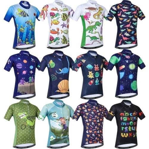 Weimostar Cycling Jersey Clothing Shirt Kids mtb Short Sleeve Boys Bicycle Wear Children Ropa ciclismo quick dry Bike jersey