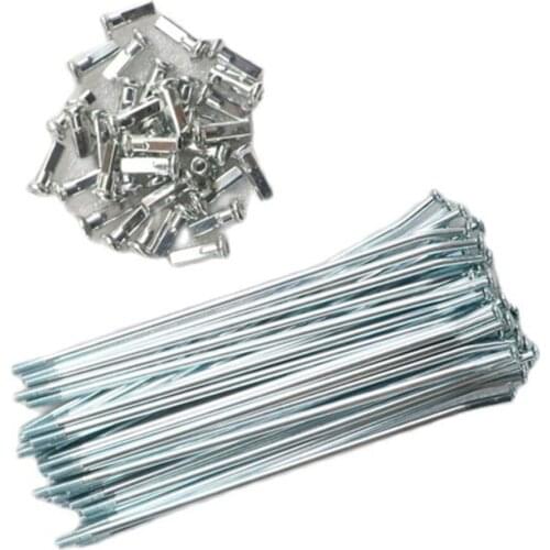 9K 215mm 36 Pcs Wheel Steel Spokes Nipples for Pit Bike Enduro Spokes Steel Wire Cap Hat for CRF KXF YZF WR BSE