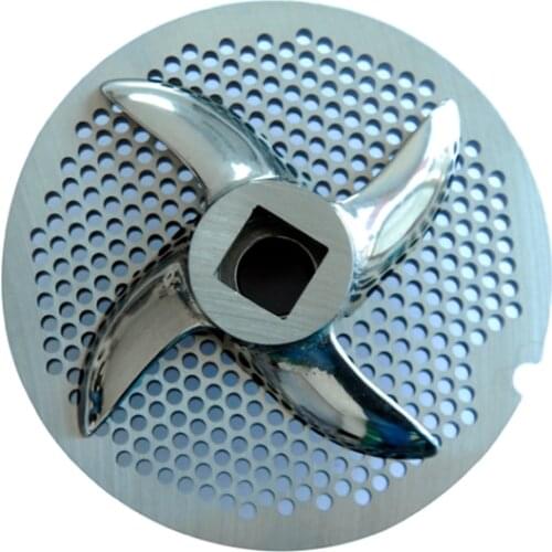 Top quality stainless steel meat grinder spare parts meat grinder plate and knife blade cutter