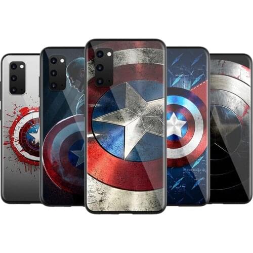 Marvel Captain America Shield For Samsung S20 FE A91 A81 A72 A71 A52 A51 A42 A41 A32 A31 A21S A21 A12 A11 A02 Plus Phone Case