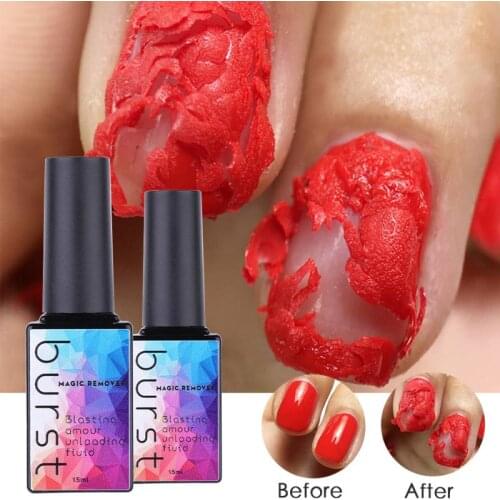 15ml Nail Gel Polish Remover Healthy Fast Soak Off Gel Remover Nail Polish UV Base Top Coat Burst Glue Quickly Clean TSLM1
