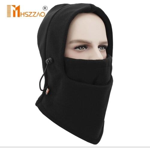 Winter warm Fleece beanies hats for men skull bandana neck warmer balaclava face Warmming Wargame cap Special Forces Unisex Hat