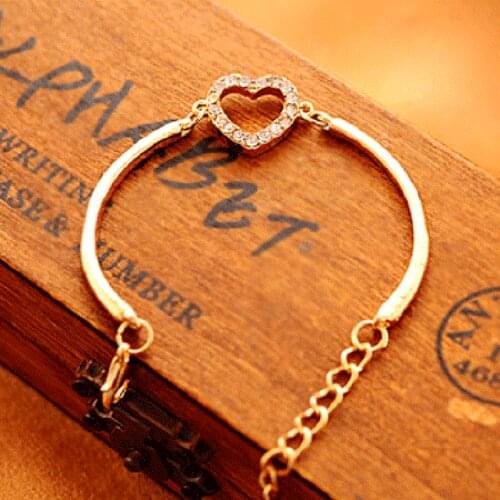 2019 Korean New Women Men Handmade Adjustable Adjustable Crystal Bracelet Cuff Geometric Bangle Bracelets for Women