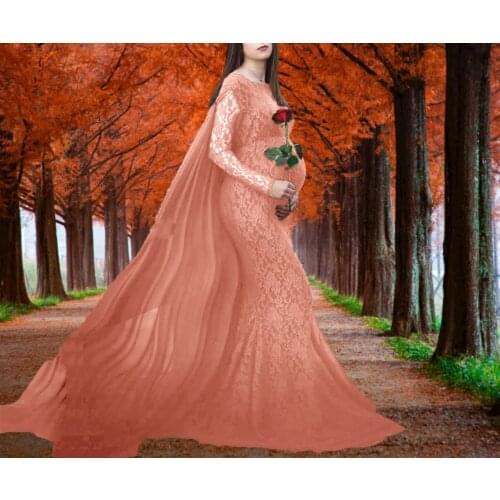 2021 Maternity Dresses For Photo Shoot Women Pregnants Photography Props Off Shoulder Sleeveless Solid Dress Photography dress