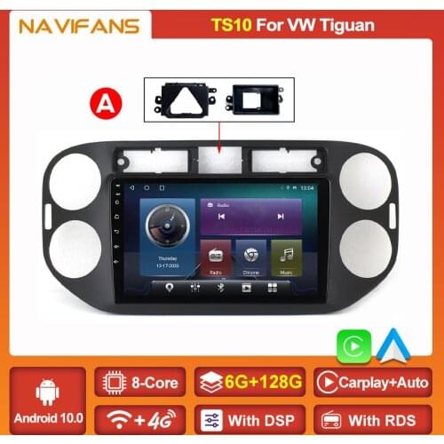 DSP 4G Android 11 Car Radio For Volkswagen VW Tiguan 1 NF 2006 2008 2010 2012-2016 Multimedia Video Player CarPlay Auto Stereo