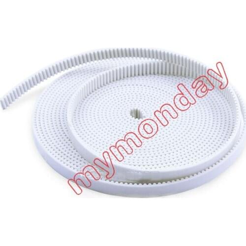 Free Shipping 10meters HTD 3M Timing Belt 3M-15 White HTD3M PU Open Belt 15 S3M Belt For CNC Laser Machine Cutting Machine