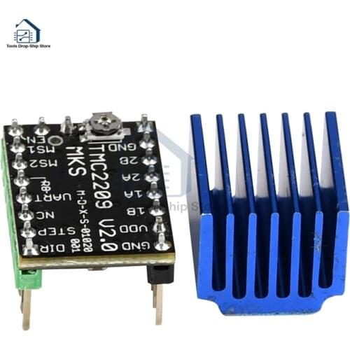 Makerbase MKS TMC2209 2209 Stepper Motor Driver StepStick 3d printer parts 2.5A UART ultra silent For SGen_L Gen_L Robin Nano