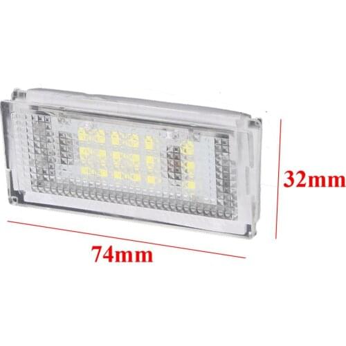 Dropshipping 2PCS Led License Plate Light Led Canbus Auto Tail Light White LED Bulbs For BMW 3er E46 4D 1998-2003 Car Access