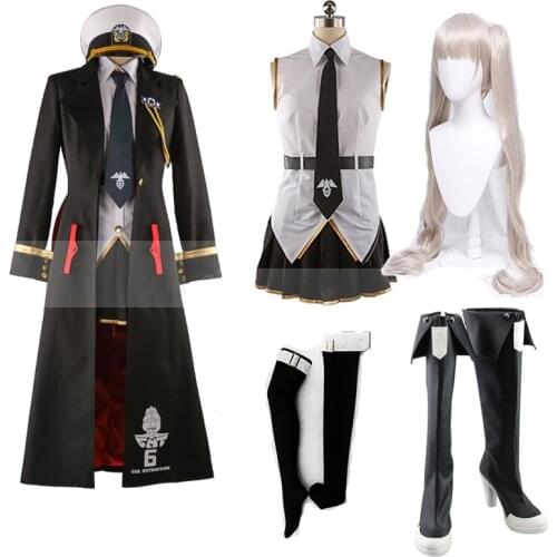 Game Azur Lane Enterprise B Cosplay Costume Azur Lane Cosplay Costume Custom Made Full Set Halloween Party wig Shoes