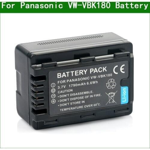 LANFULANG VW-VBK180 rechargeable Battery Camera Batteries for Panasonic HC-V700 SDR-S70 VW-VBL090 VW-VBK360 HC-V10