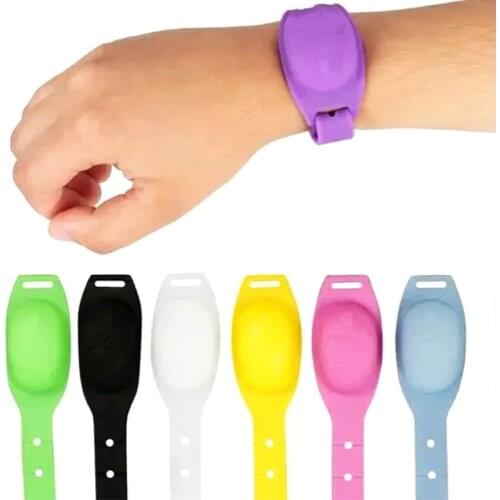 Hot! New Hand Sanitizer Wristband Silicone Watch Strap Children No-Clean Hand Sanitizer Bracelet Adult & Kids Silicone Bracelet