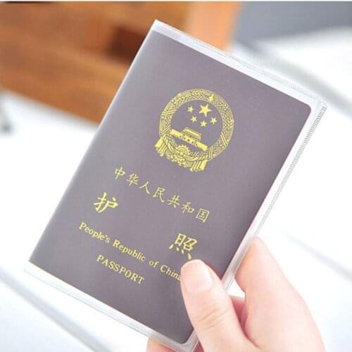 Plastic Transparent Waterproof Dirt ID Card Holders Passport Cover Business Card Credit Card Bank Card Holders 9x 13.1cm