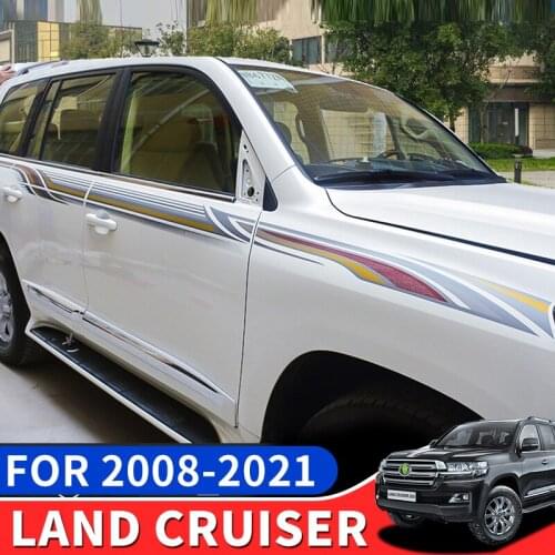 Suitable for Toyota Land Cruiser 200 car sticker appearance modification waist line pattern decorative color stripes