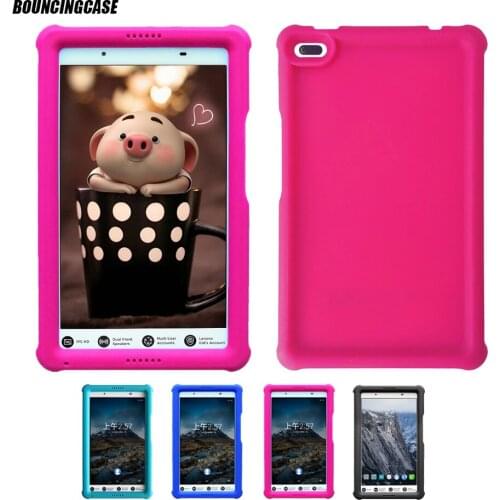Bouncing Case For Lenovo TAB 4 8.0 inch Tablet TB-8504 N/X/F, Kids Friendly Shockproof Child Silicone Rugged Cover