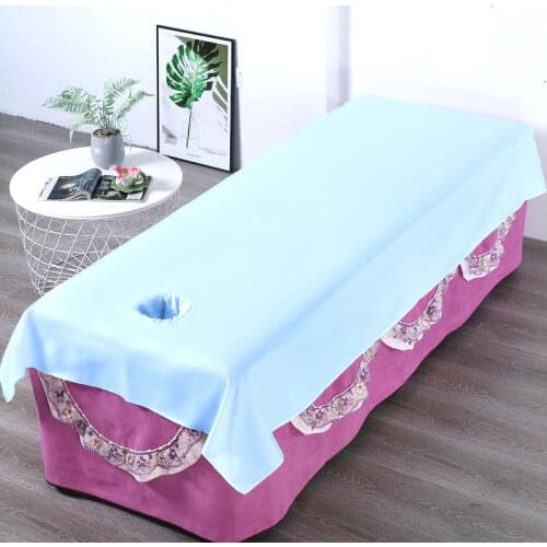 SPA Bed Sheet Cover Salon Machine Washable Microfiber Comfortable Bed Sheet Couch Massage SPA Polyester Bedding Article F0212