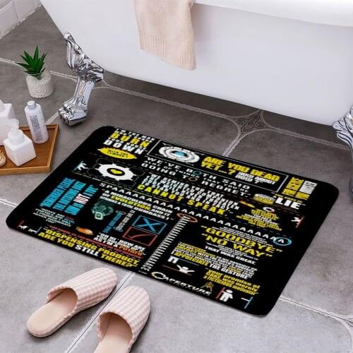 Portal memoirs 3D Print Doormats Rectangle Non-Slip DoorMat Bedroom Kitchen Entrance Print Door rugs Dropshipping