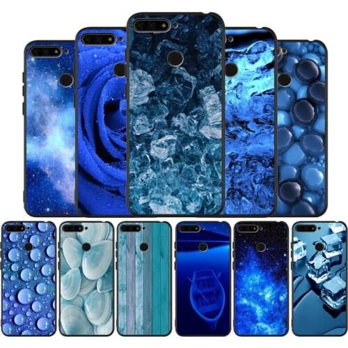 Blue art black Silicone Phone Case For honor 30 20 Pro 8 8X 9 10 20 Lite Mate 10 20 30 Lite Pro cover