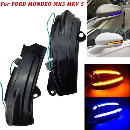 LED Dynamic Turn Signal For FORD MONDEO Fusion 2013-2018 MK5 2014-2019 MKV 5 Side Mirror Blinker Indicator Sequential Light
