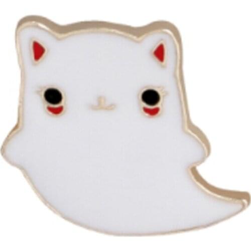 Japanese Style Cute Cat Enamel Brooch Girl Badges Animal Brooches Pins Wholesale