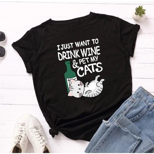 100%Cotton Oversized Tshirt Cartoon Funny Cat Print Women T Shirts Harajuku Plus Size O Neck Short Sleeve Tops Ladies Basic Tees