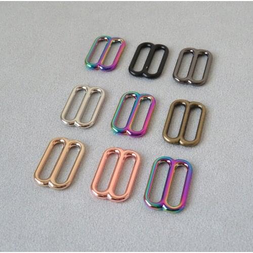 20Pcs 25mm Webbing Metal Buckle Slider Tri Glide For Bag Accessory Adjuster Belt Loop Hardware Dog Collar Garment Harness Clasp